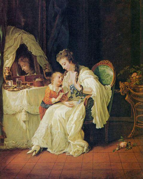 Johann Heinrich Wilhelm Tischbein Familienszene oil painting image